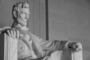 Abraham Lincoln Statue detail at Lincoln Memorial - Washington D